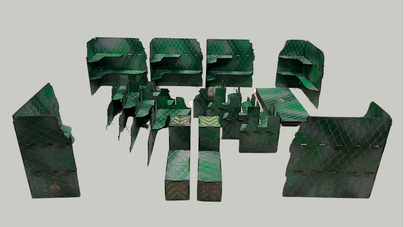 Verdant Siege – Terrain Set Pre-Painted