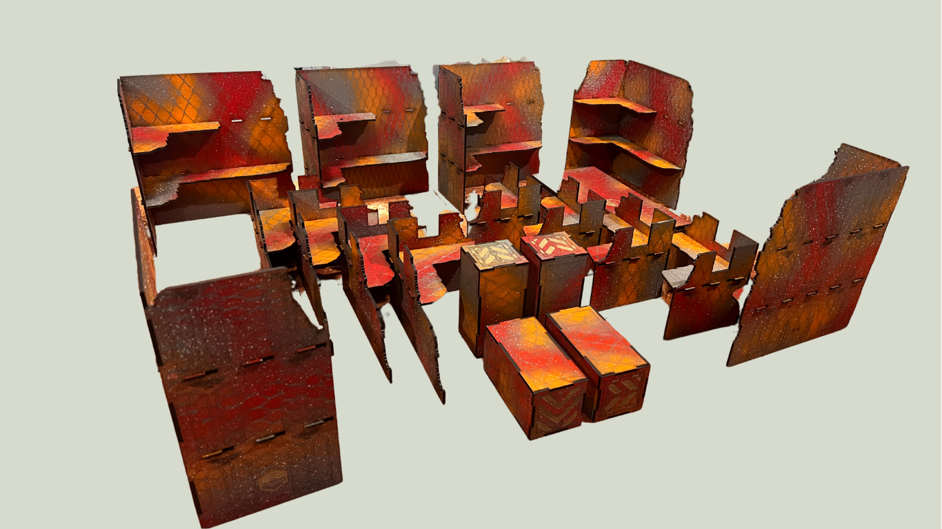 Ashforge Enclave - Terrain Set Pre-Painted